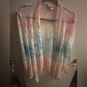 Impulse California Women's Watercolor Cardigan Set